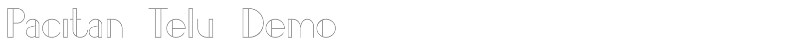 Pacitan font preview